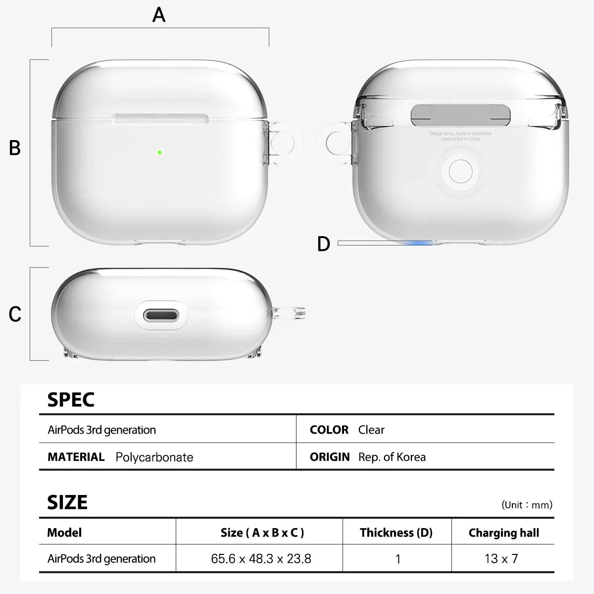 Araree Airpod 3 Nukin Clear - Case - Tashqila Araree Airpod 3 Nukin Clear - Case - Tashqila